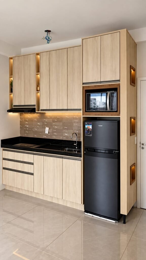 Cozinha Teka Barcelona Detalhe freijo